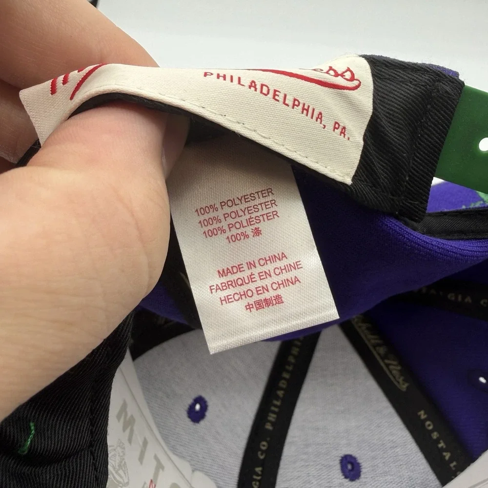 Mitchell & Ness Milwaukee Bucks Hat Cap Snapback‎ Adjustable Purple Original Fit